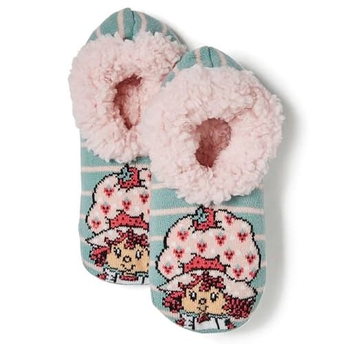 Strawberry Shortcake Women's Teddy Fur Fuzzy Slipper Socks