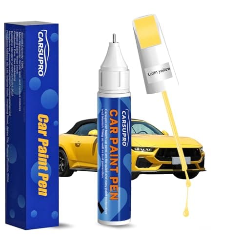 Yellow Touch Up Paint for Cars,Car Paint Touch Up Pen for Deep Scratches,Car Scratch Repair Pen Auto Scratch Remover for Easy to Use and Fix(Latin yellow)