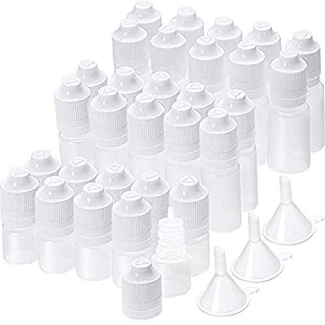 DIY Crafts Pack of 10 Pcs with Funnel DIY Crafts Squeeze Bottle Empty Applicator for Squeezable Pack of 10 Pcs with Funnel