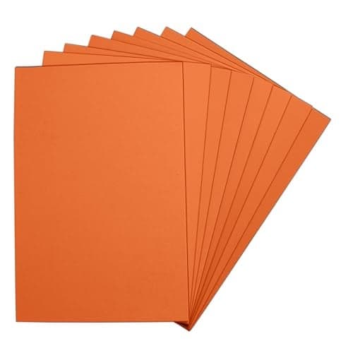Orange EVA Foam Sheets 6 x 9 Inch 2mm Thick Foam Paper for DIY Arts and Crafts School Projects and More 8 Pack