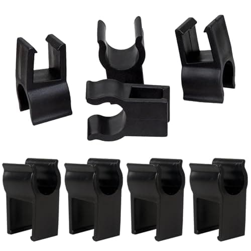 SquEqu 8 Pack Wagon Cart Table Top Mount Clips Replacement Mounting Buckle Snap-on Pole Clip Fastener for Collapsible Wagons Carts with Folding Tabletop Board Foldable Utility Wagon Camping Table