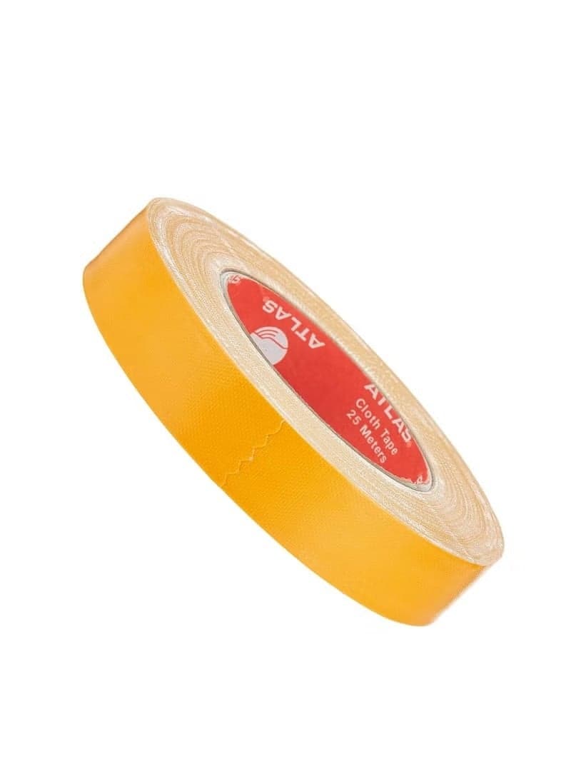 25-Meter Length Cloth Tape 1 Inch Wide Yellow Colour