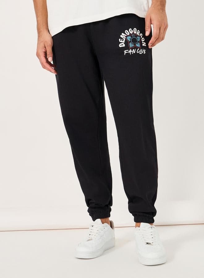 Styli Stranger Things Character Graphic Print Oversized Joggers