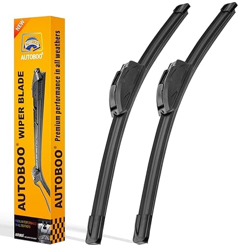 AUTOBOO 26 and 16 Windshield Wipers Blades Pack Of 2OEM Quality Premium AllSeasons Wiper bladesStable and Quiet Armor wiper blades