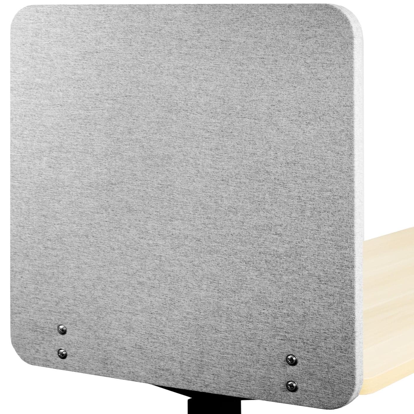 VIVO ClamponScrewon 24 x 24 inch Privacy Panel Sound Absorbing Cubicle Desk Divider Acoustic Partition Gray PP1V024G