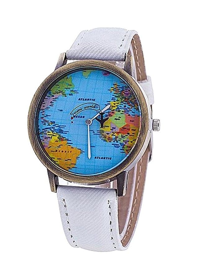 Women's Leather Analog Wrist Watch 652567