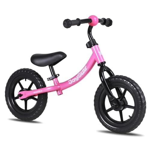 JOYSTAR Toddler Balance Bike 2 Year Old Age 18 Months to 5 Years Old No Pedal Bike with Adjustable Handlebar and Seat Gift for 24 Boys Girls Pink