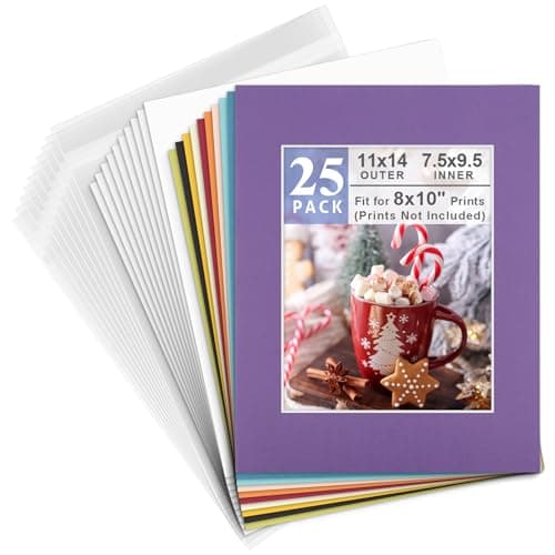 Golden State Art 11x14 Pack of 25 Mixed Colors Complete Set with White Core