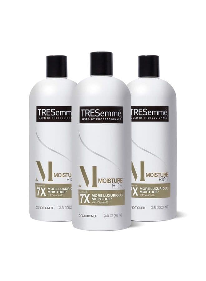 Conditioner Moisture Rich 3 Count for Dry Hair Professional Quality Salon-Healthy Look and Shine Moisture Rich Formulated with Vitamin E and Biotin 28 oz
