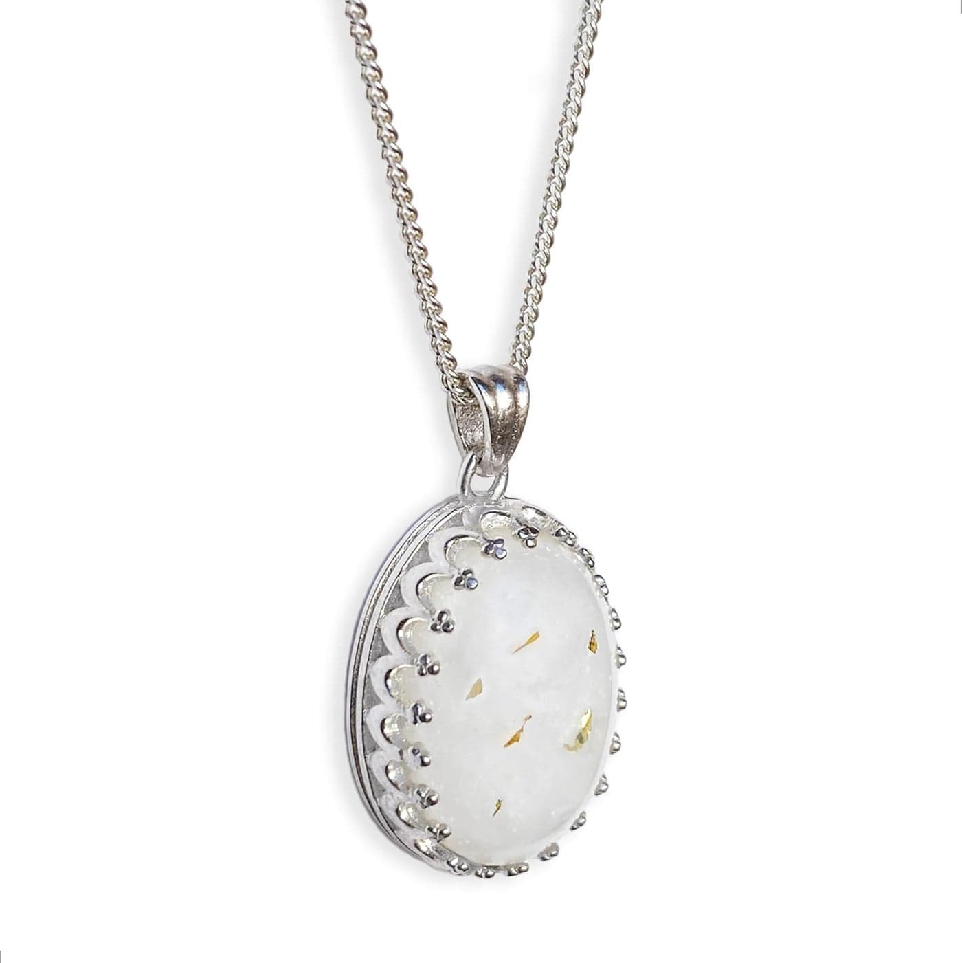 Milky Treasures Crown Necklace DIY Breastmilk Jewelry Making Kit 18mm 925 Sterling Silver Pendant Breastfeeding Keepsake New Mom Gifts Baby Shower Registry Lactation Full Kit