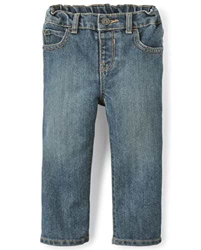 The Children's Place Baby Boys and Toddler Boys Basic Bootcut Jeans, Tide Pool, 2T