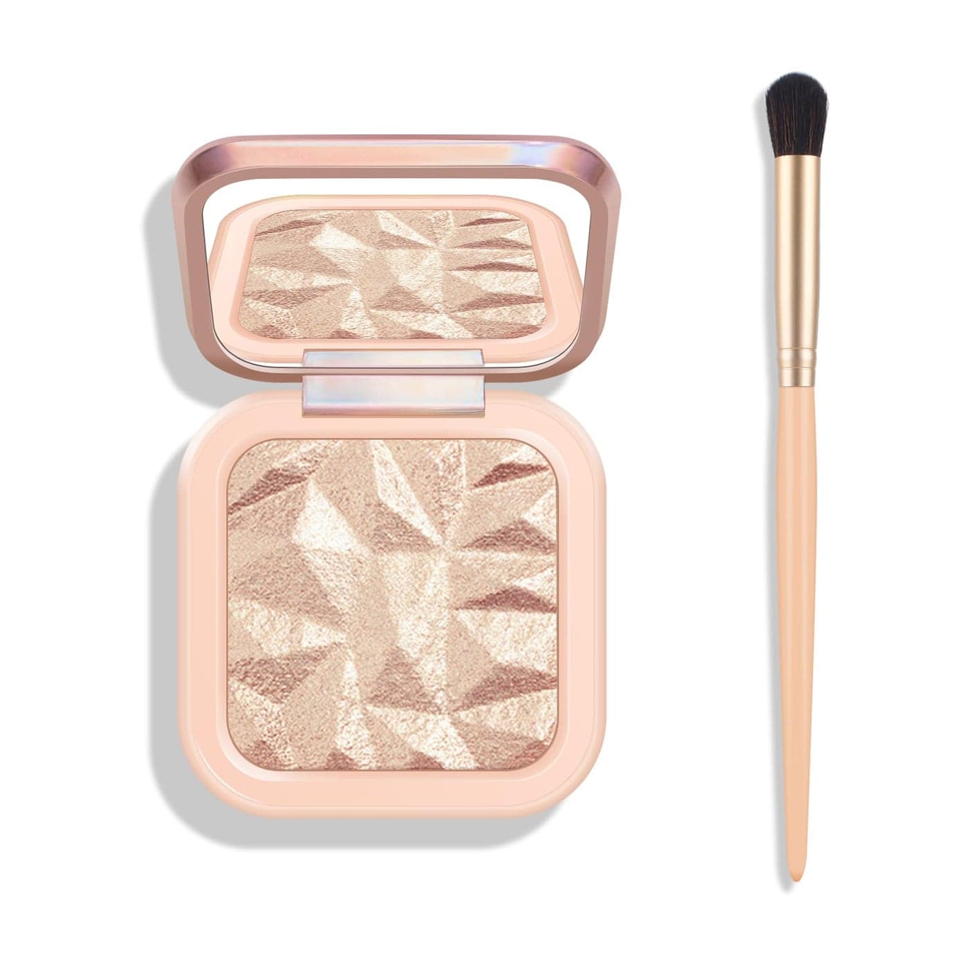 KYDA Face Highlighter Palette High Glossy Face Illuminator Palette Narutal Glow Finish Pearl Shimmer Smooth Baked Powder Lasting Sparkling Highlighter MakeupSUN GLOW