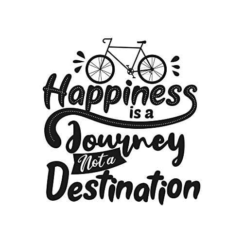 5 Ace happiness is a journey |Motivational quotes|Inspirational quotes|Gym Poster| wall sticker paper poster(size:12x18 inch),multicolor
