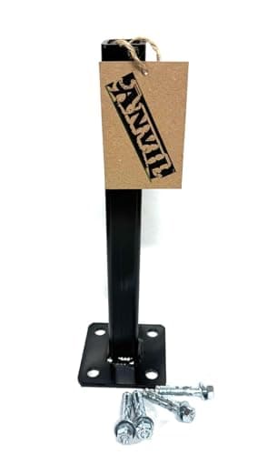Welding Bracket Fix Non Removable Step Rails1 Rusty Iron Outdoor Railing Posts 10 Repair Mount Hollow Or Solid Steel Post Black Paint Concrete Anchor Bolts