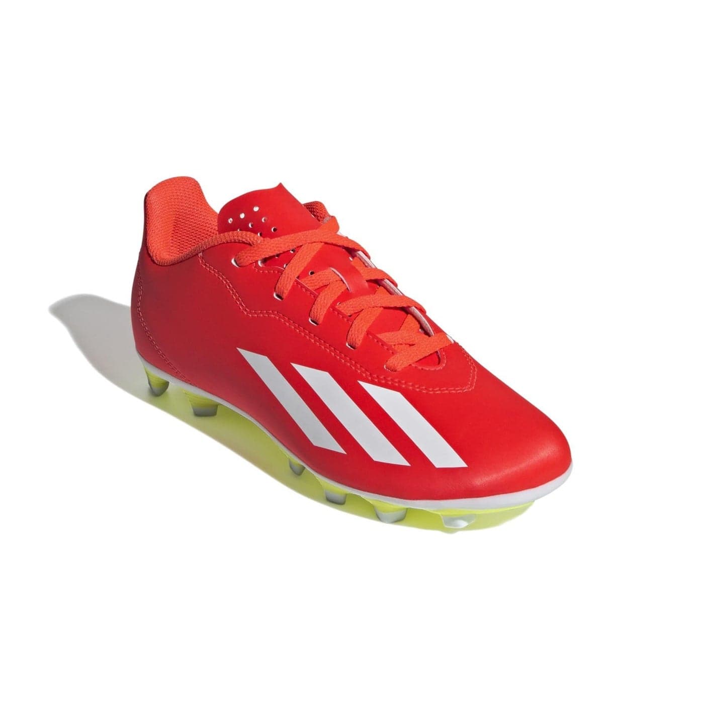 adidas Soccer X Crazyfast Club Flexible Ground (Little Kid/Big Kid) Solar Red/White/Team Solar Yellow 12 Little Kid M