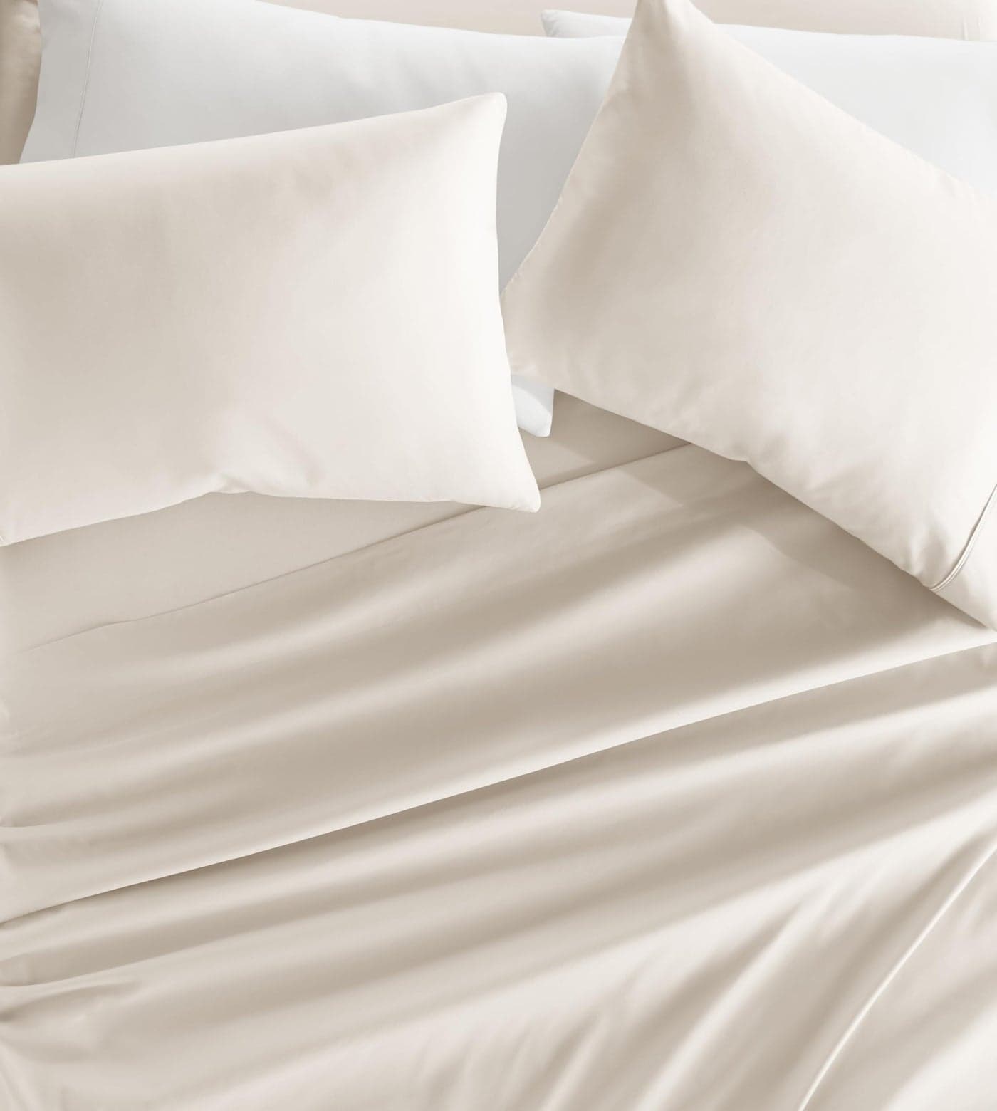 Linen Market DoubleBrushed Microfiber Queen Sheet Set 4 Piece OekoTEX Certified Ultra Soft WrinkleFree 16 Deep Pocket Sheets Easy Care Queen Size Ivory