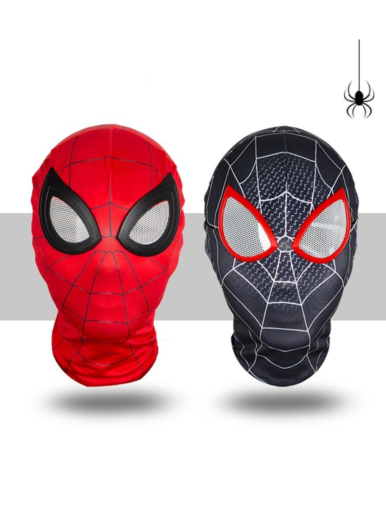 Red + Black Children's Party Game Masks, Set of Two