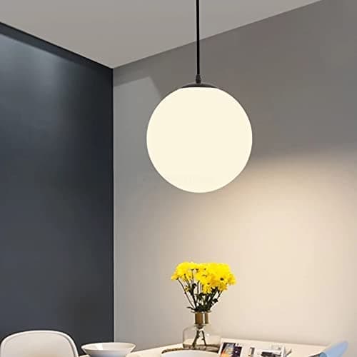 Keyplus Doom White Glass Designer Hanging Light-AC