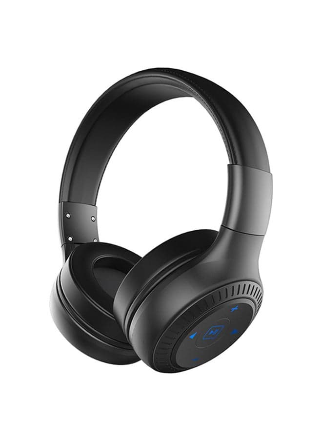 B20 Foldable Bluetooth Headphones with Microphone Black