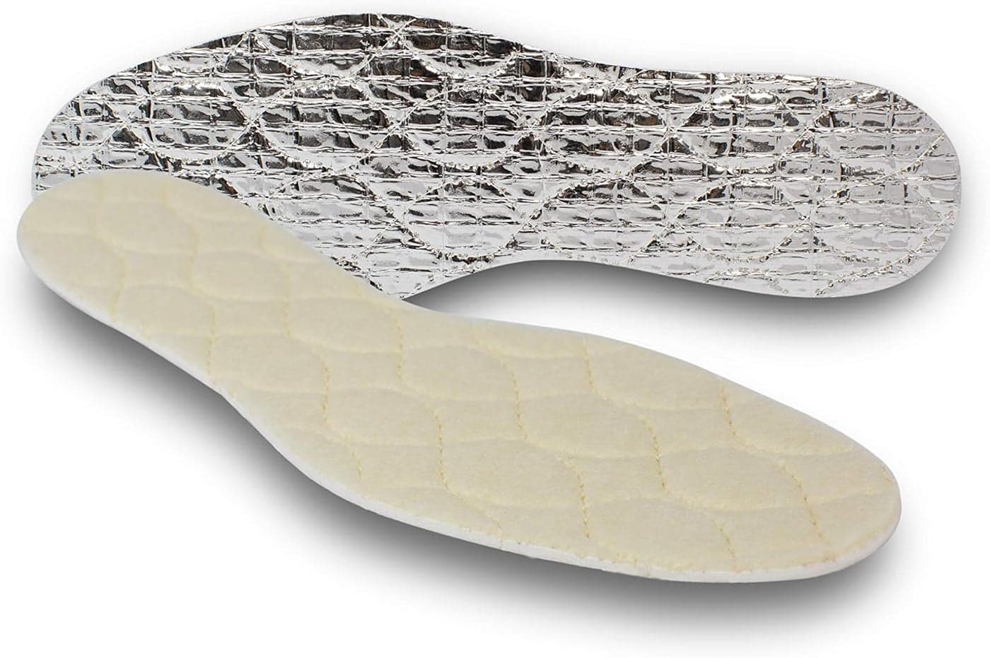 pedag Solar Insulating Insoles, Made in German, Quilted Wool Top, Foam Insulating Layer, Thermic Reflective Aluminum Sole, Keep Warm and Dry, US 6 / EU 36