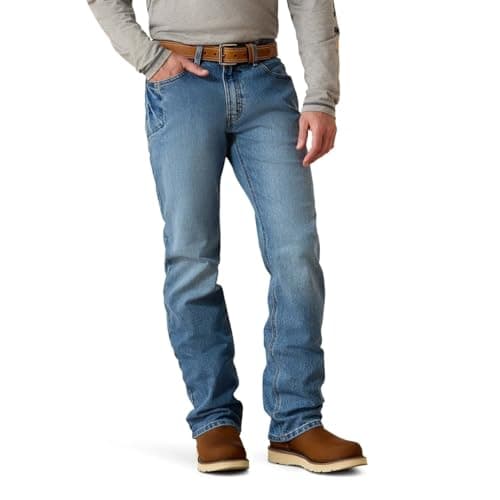 ARIAT Rebar M4 Low Rise DuraStretch Boot Cut Jean – Men’s Work Jeans