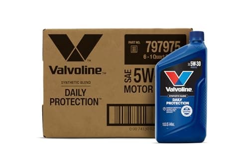 Valvoline Daily Protection SAE 5W30 Synthetic Blend Motor Oil 1 QT Case of 6
