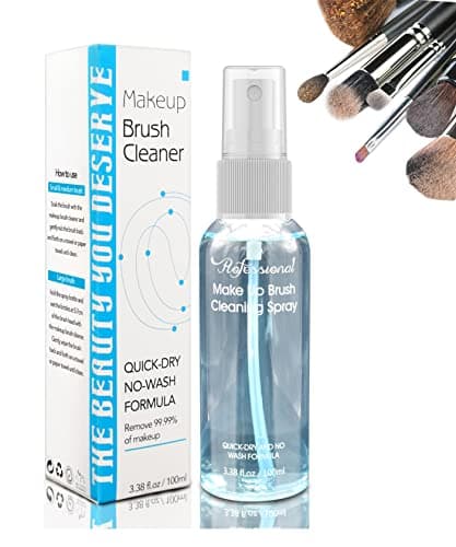 Felico Makeup Brush Cleaner for Cosmetic Brushes Nowashing Quick Drying Deep Cleaning Spray Ideal for Makeup Brushes Sponges for Women Girls 338 oz