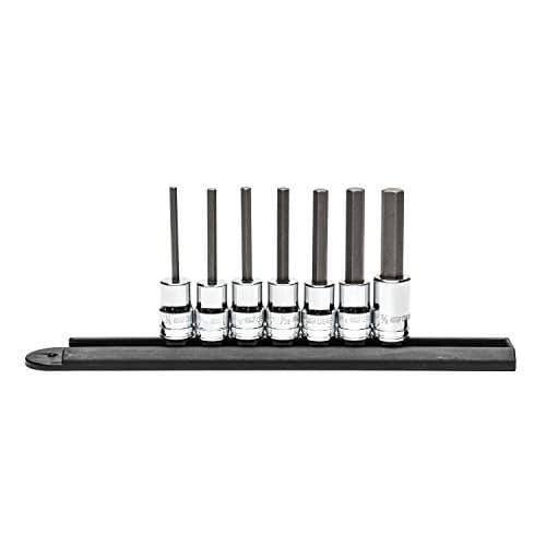 GEARWRENCH 7 Pc 38 Drive MidLength Hex Bit Socket Set SAE 82529