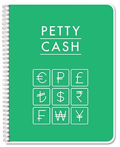 BookFactory Petty Cash Log BookPetty Cash Record BookNotebookJournal 120 Pages 85x 11 LOG1207CWPPPettyCashBX