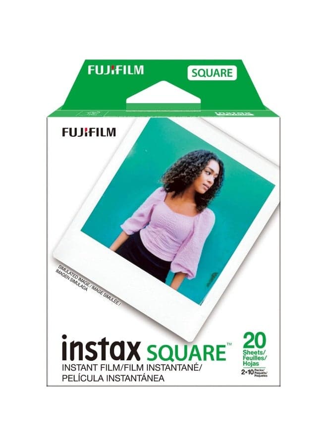 Fujifilm Instax Square Twin Pack Film - 20 Exposures