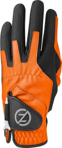 Zero Friction Men's Golf Gloves, Right Hand, One Size, Orange