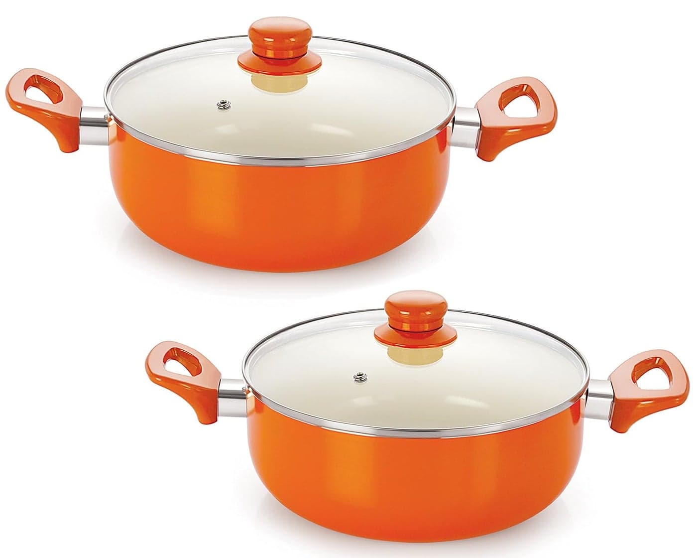 Nirlon Induction Based 5 Layer Coated Non-Stick Ceramic Kitchenware Gift 4-Pieces Set