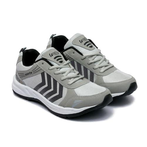 ASIAN Men's Wonder-13 Sports Running Shoes Grey Black