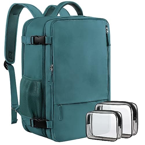 Sinaliy Travel Backpack for Men, 40L Carry On Backpack, 17 Inch Laptop Backpack, Waterproof Backpack, College Bookbag, Person Item Flight Approved Trave Bag for Women