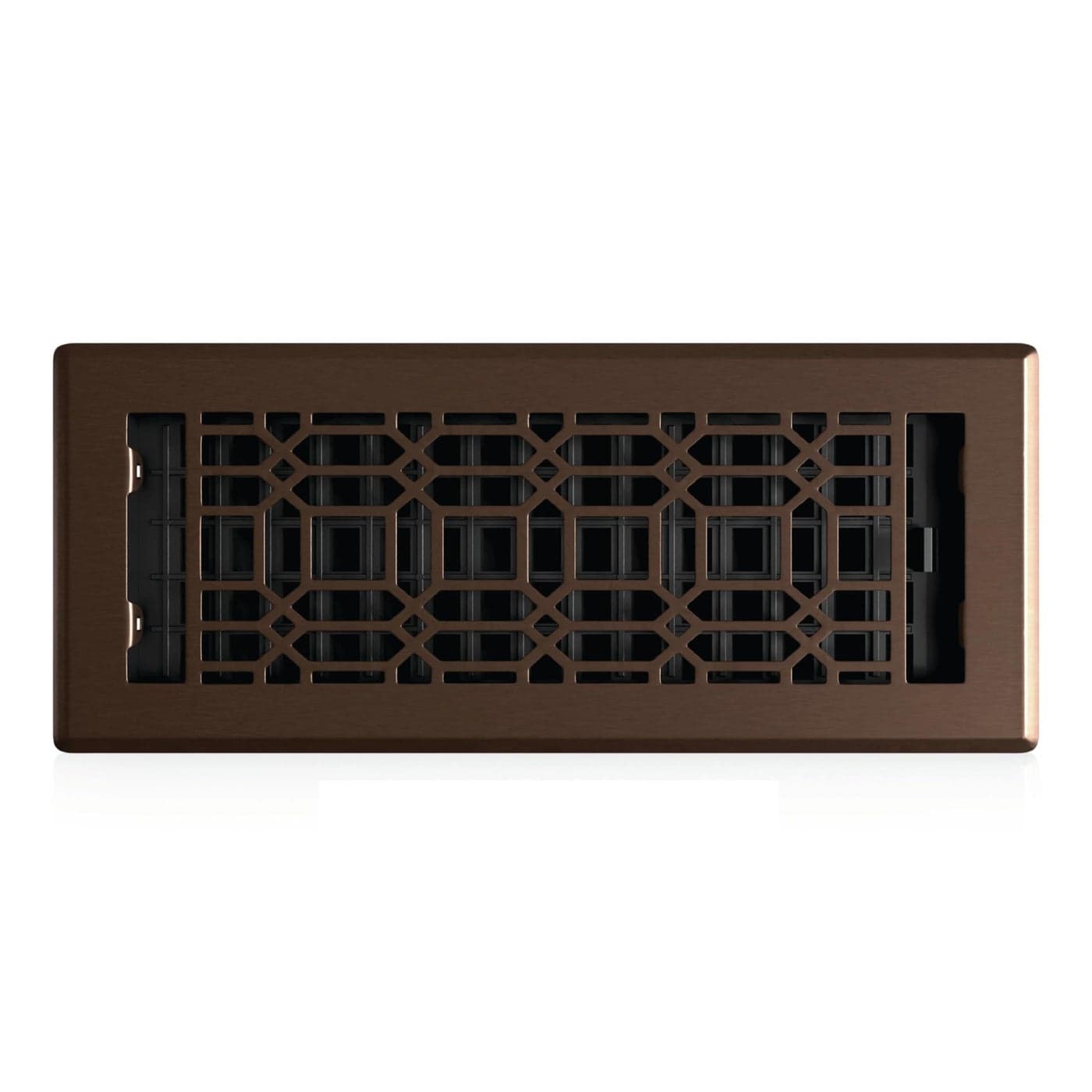 Decor Grates NGH412RB Floor Register 4x12 Rubbed Bronze Finish