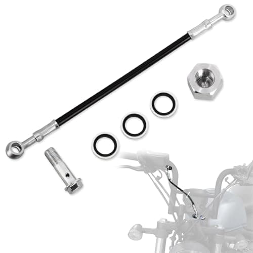 WOWTK 25CM Universal Brake Line/Hose Extension/Extend Connector,Motorcycle Spare Parts fits for most motorcycles, dirt bikes, ATVs, scooters,Honda, Yamaha, Kawasaki, Suzuki