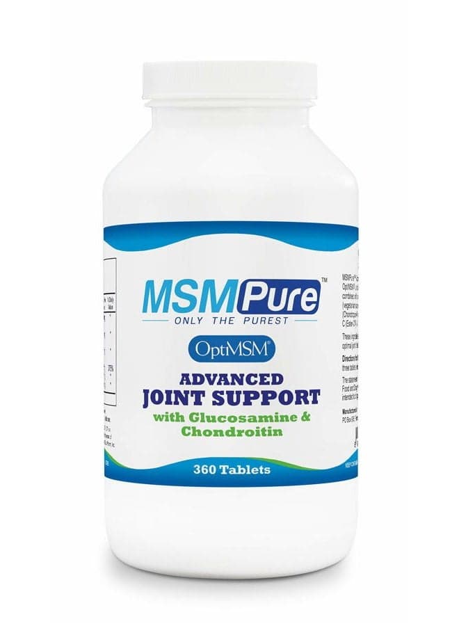 Kala Health MSMPure Advanced Joint Support, 360 Count, Glucosamine, Chondroitin & MSM, Max Strength Joint Pain Relief Supplement, Made in USA