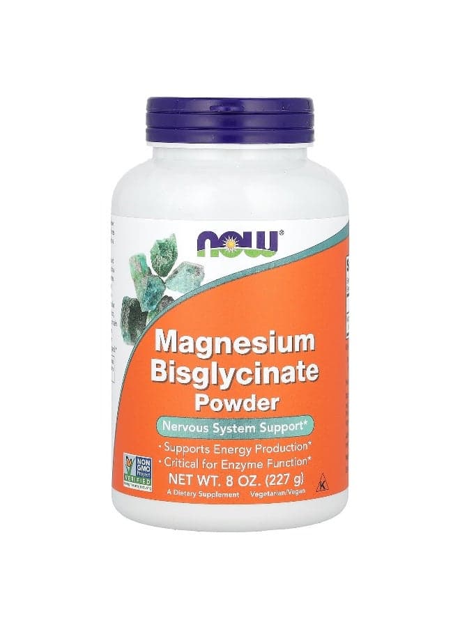NOW Foods, Magnesium Bisglycinate Powder, 8 oz (227 g)