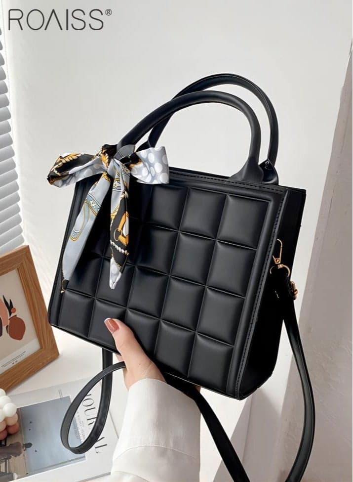 Tote Bag Women Handbag Combination Double Handbag Women Crossbody Bag Women Fashion New Bag Girls Crossbody Bag Black Casual Shoulder Bag