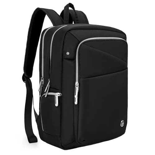 Swissdigital Design Laptop Backpack for Women,Travel Backpack with USB Charging Port,Fits 15.6 Inch School Computer Backpacks for Work Business,Platinum | KATY ROSE
