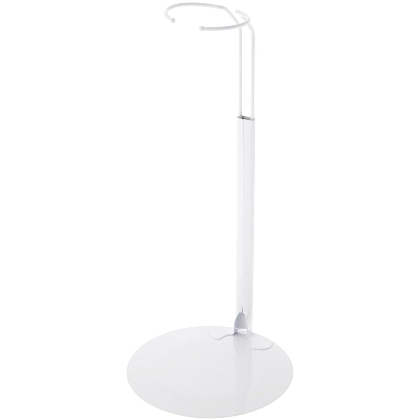 Plymor DSP10W White Adjustable Doll Stand fits 16 17 18 19 20 21 22 23 and 24 inch Dolls or Action Figures Waist is 25 35 Wide 7 9 Around