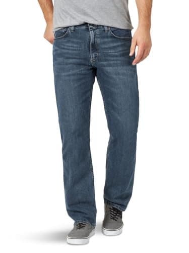 Wrangler Authentics Men's Big & Tall Comfort Flex Waist Relaxed Fit Jean, Smoke, 44W X 29L