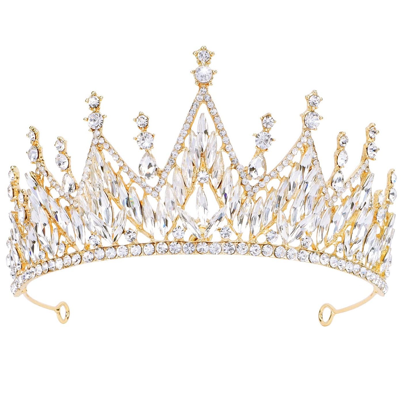 Didder Tiaras and Crowns for Women Gold Tiara Halloween Gothic Crown Prom Queen Crowns for Women Quinceanera Princess Crown Tiaras for Girls Pageant Birthday Party Crown Wedding Headpiece Tiaras for Bride