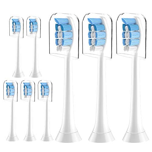 MAYCREATE® 8 Pack Replacement Brush Heads Compatible with Philips - Toothbrush Heads for DiamondClean, Protectiveclean HX6100/hx9003 HealthyWhite, EasyClean, Gum Health