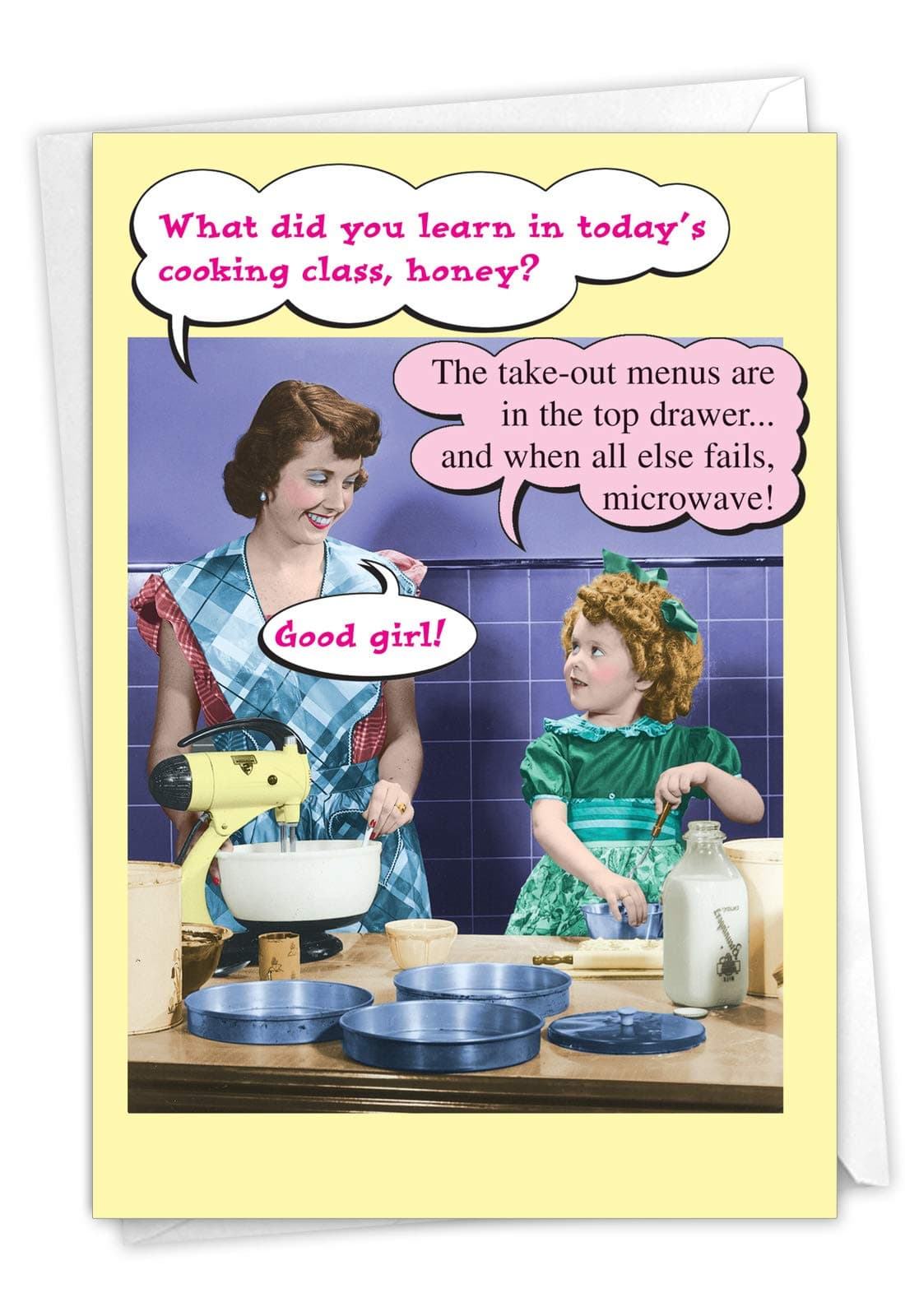NobleWorks - Funny Mothers Day Card with Envelope - Loving, Humor Greeting Card for Mom - Microwave 0071