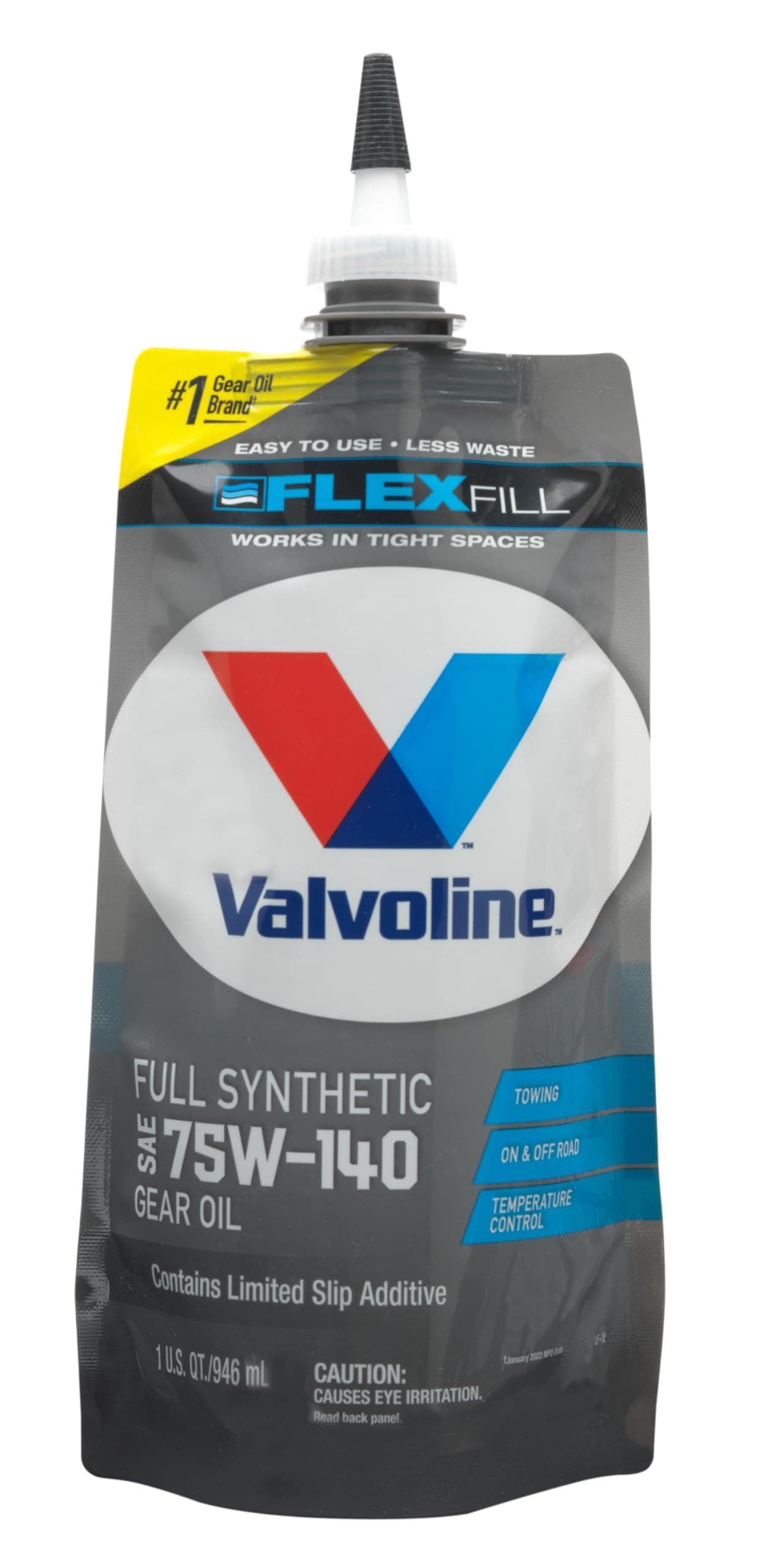 Valvoline FlexFill Advanced Full Synthetic 75W-140 Gear Oil 1 Quart Pouch