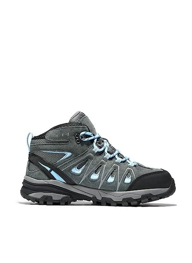 NORTIV 8 Women's Waterproof Hiking Boots Outdoor Trekking Camping Trail Hiking Boot Seeker,Size 7.5,Grey/Blue,Seeker