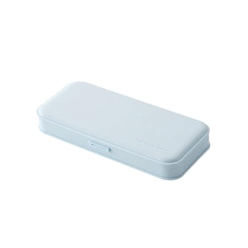 SYGA Plastic Pencil Case for Kids Pencil Box Pencils and Markers Storage Box (Blue)