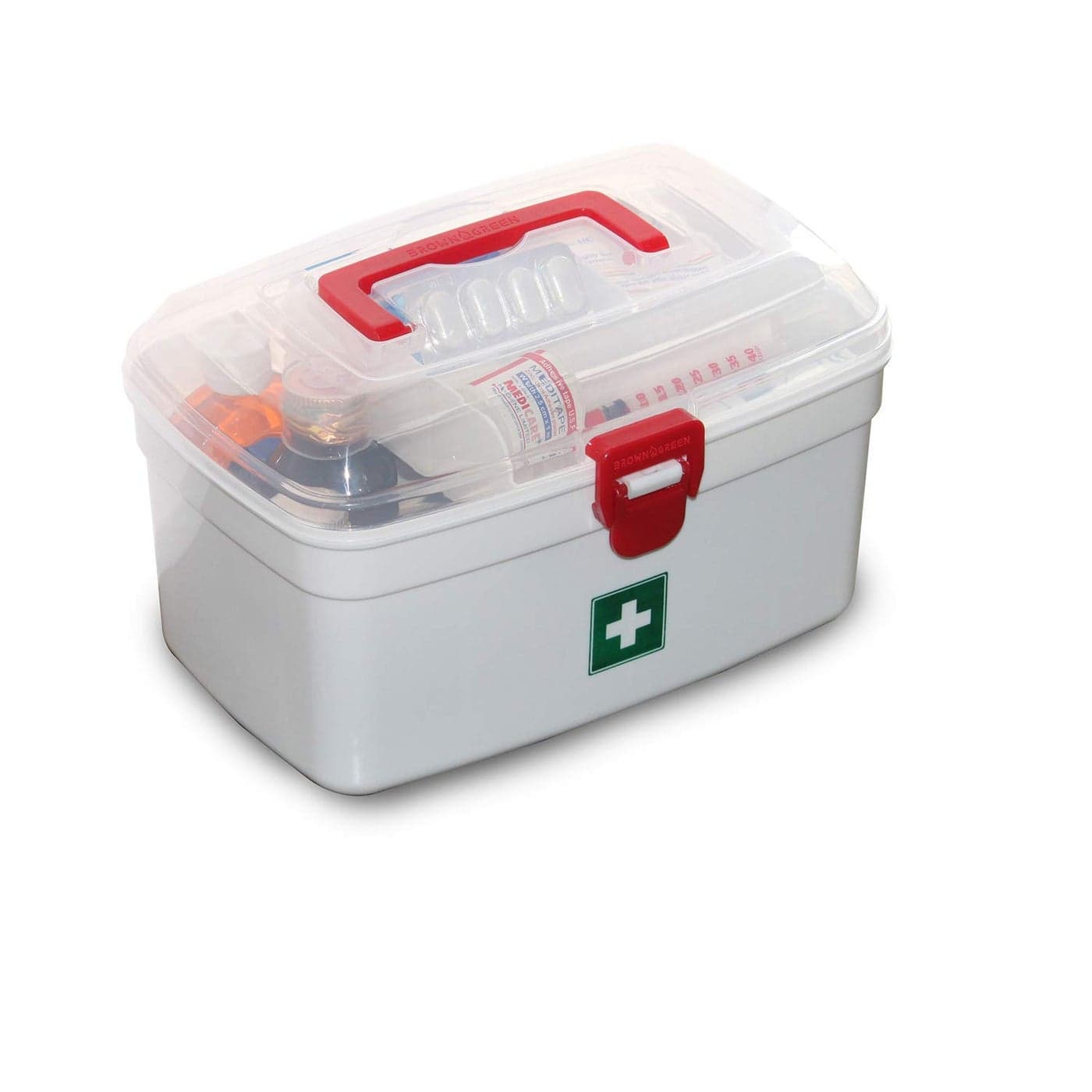 Foliam Multi Purpose Rectangular Medical Storage Box with Handle White 236 x 16 x 139cm