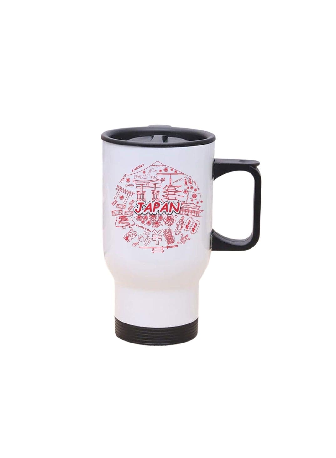 Japan Travel Mug–Insulated Stainless Steel Coffee Mug For Hot&Cold Drinks,Perfect For Commuting,Road Trips And Celebrate With Style–Leak-Proof Travel Mug